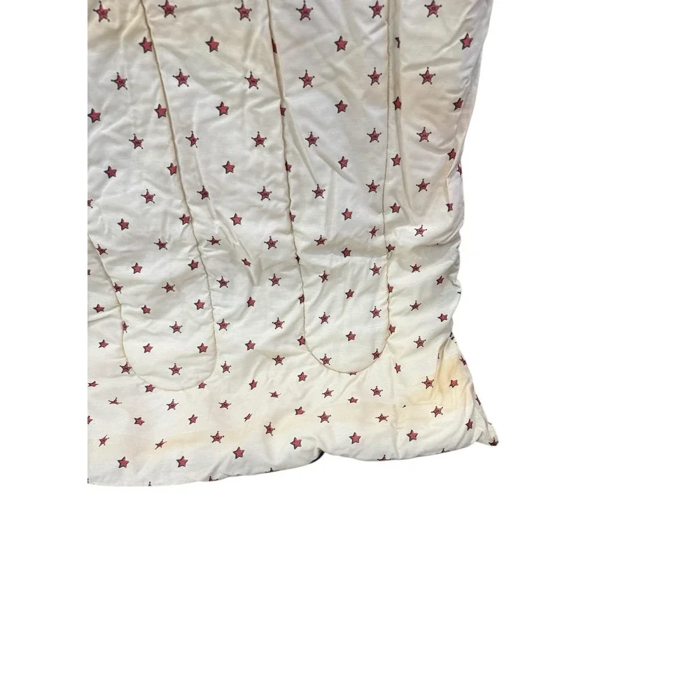 Vintage Disney Home Mickey Mouse Cowboy Comforter Twin Size Patchwork Look Kids